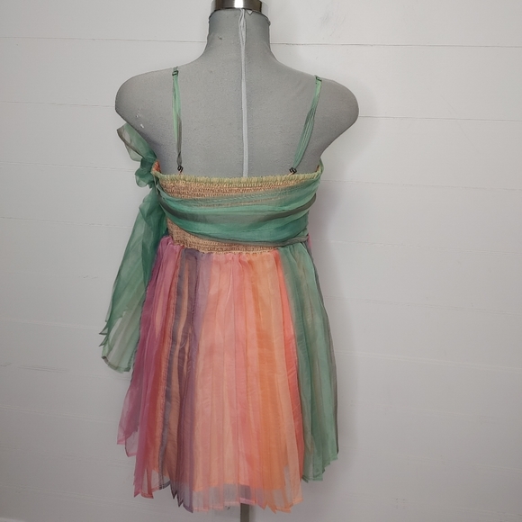 Free People In Rainbows mini dress L - Picture 7 of 13